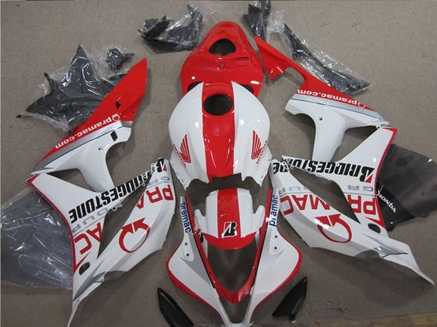 Compra Carenados Moto Honda CBR600RR 2007-2008 - Blanco Rojo Pramac Bridgestone