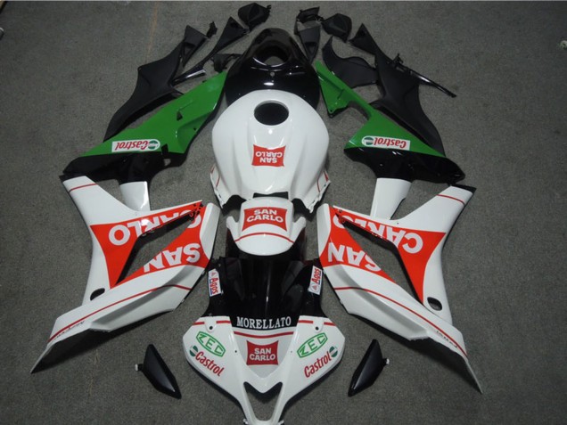 Compra Carenados Moto Honda CBR600RR 2007-2008 - Blanco Rojo Verde San Carlo
