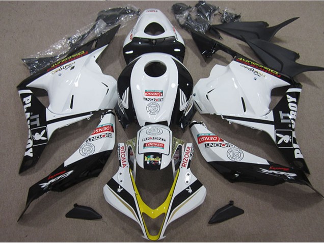 Compra Carenados Moto Honda CBR600RR 2009-2012 - Blanco Amarillo Negro Brillante Rizoma Playboy