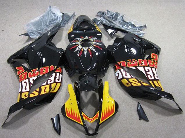Compra Carenados Moto Honda CBR600RR 2009-2012 - Amarillo Negro Brillante Rojo Rossi