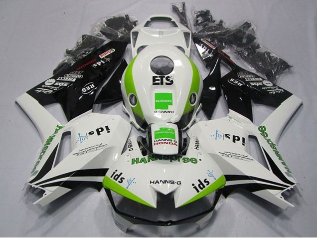 Compra Carenados Moto Honda CBR600RR 2013-2023 - Blanco Verde Negro Brillante Hannspree ETS
