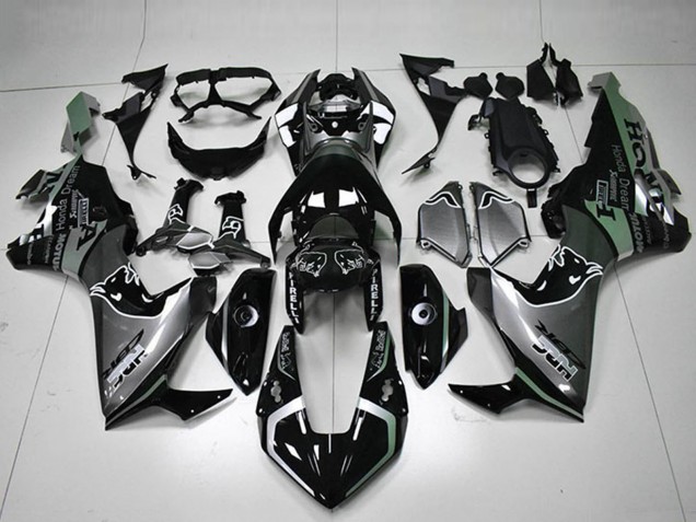 Compra Carenados Moto Honda CBR1000RR 2017-2023 - Plata Negro Brillante HRC