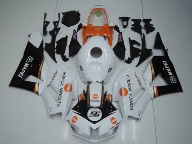 Compra Carenados Moto Honda CBR1000RR 2012-2016 - Blanco Naranja Negro Brillante Konica Minolta 56