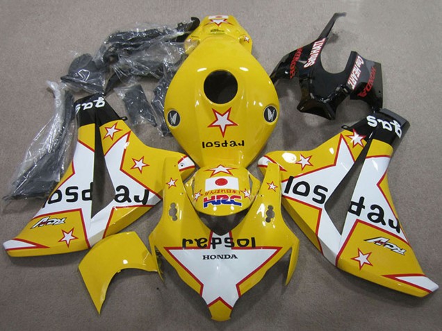 Compra Carenados Moto Honda CBR1000RR 2008-2011 - Amarillo Blanco Negro Brillante Star Repsol HRC