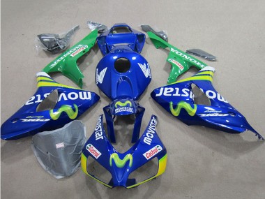 Compra Carenados Moto Honda CBR1000RR 2006-2007 - Azul Verde Amarillo MoviStar Castrol
