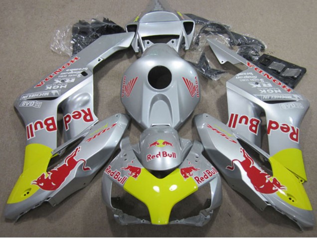 Compra Carenados Moto Honda CBR1000RR 2004-2005 - Plata Amarillo Rojo Bull