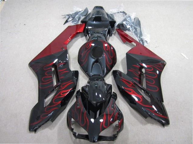 Compra Carenado Moto Honda CBR1000RR 2004-2005 - Negro Brillante Rojo Llama