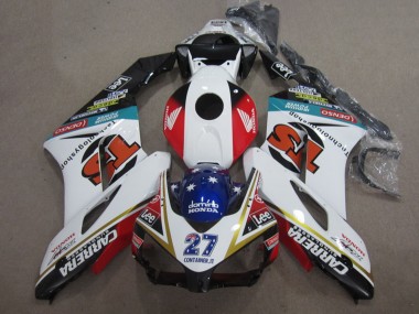 Compra Carenados Moto Honda CBR1000RR 2004-2005 - Blanco Rojo Azul Negro Brillante 27 Contrainer IT Carrera