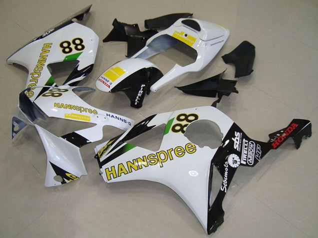 Compra Carenados Moto Honda CBR900RR 954 2002-2003 - Blanco Amarillo Negro Brillante Hannspree 88