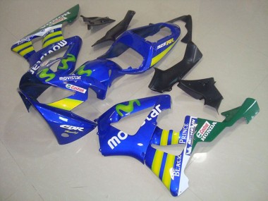 Compra Carenados Moto Honda CBR900RR 929 2000-2001 - Azul Amarillo Verde MoviStar Castrol