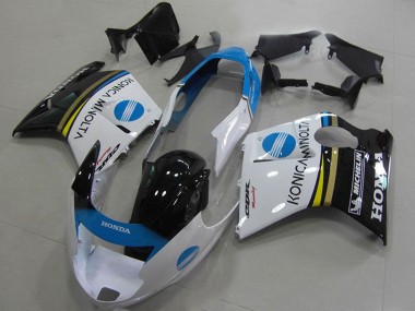 Compra Carenados Moto Honda CBR1100XX Blackbird 1996-2007 - Blanco Azul Negro Brillante Konica Minolta