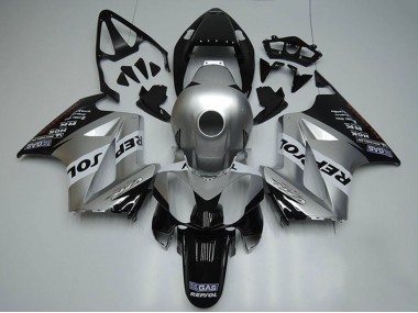 Compra Carenados Moto Honda VFR 800 2002-2013 - Plata Blanco Negro Brillante Repsol