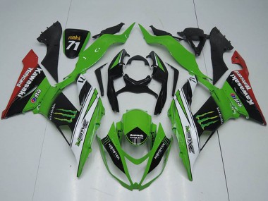 Compra Carenados Moto Kawasaki ZX6R 2013-2018 - Verde Blanco Negro Rojo Monstruo