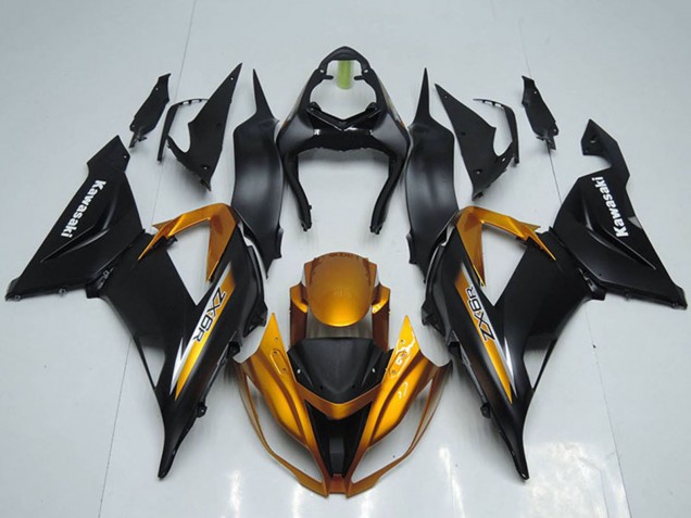 Compra Carenados Moto Kawasaki ZX6R 2013-2018 - Negro Mate Naranja