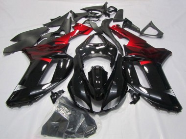 Compra Carenados Moto Kawasaki ZX6R 2007-2008 - Negro Rojo