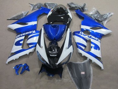 Compra Carenados Moto Kawasaki ZX6R 2005-2006 - Azul Blanco Negro
