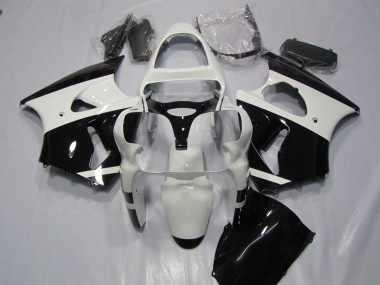 Compra Carenados Moto Kawasaki ZX6R 2000-2002 - Blanco Negro Brillante