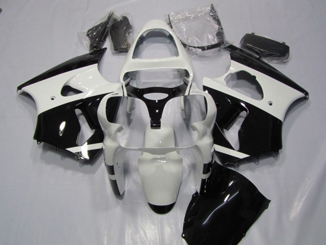 Compra Carenados Moto Kawasaki ZX6R 2000-2002 - Blanco Negro Brillante