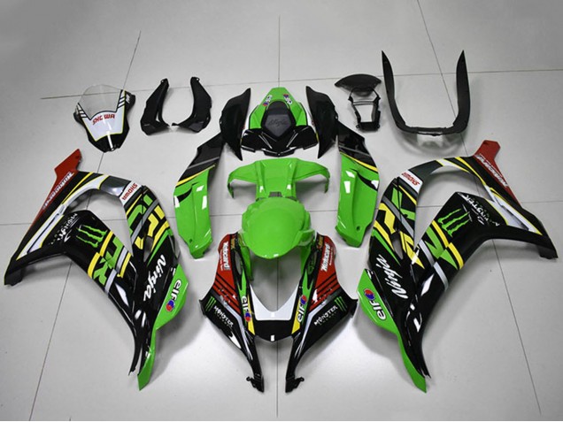 Compra Carenados Moto Kawasaki ZX10R 2016-2020 - Verde Amarillo Rojo Blanco Negro Monstruo