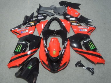 Compra Carenados Moto Kawasaki ZX10R 2006-2007 - Rojo Negro Brillante Verde Elf Touch4 Monstruo