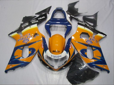 Compra Carenados Moto Suzuki GSXR 600 2001-2003 - Naranja Azul Negro Corona Extra