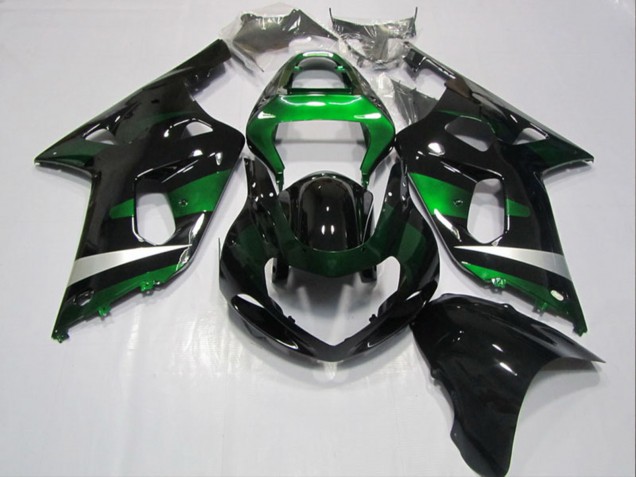 Compra Carenados Moto Suzuki GSXR 600 2001-2003 - Negro Brillante Verde