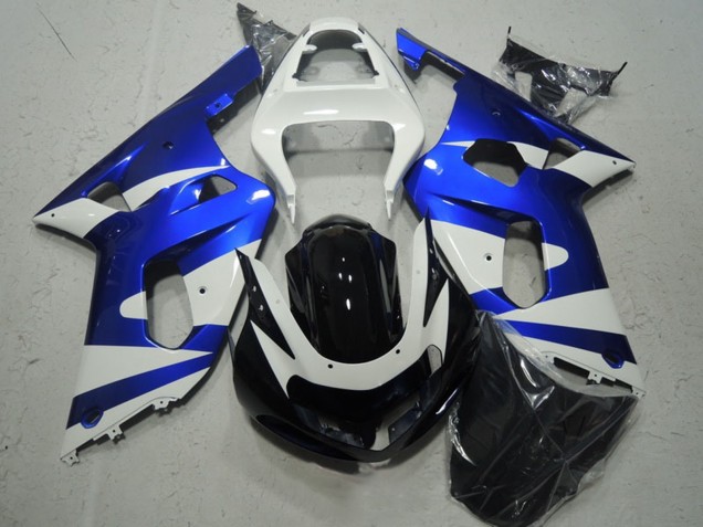 Compra Carenados Moto Suzuki GSXR 600 2001-2003 - Blanco Azul Negro Brillante