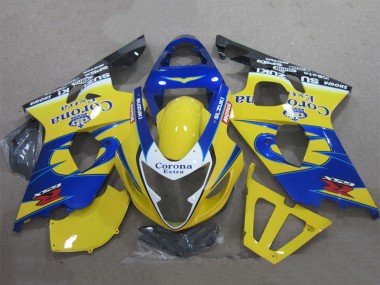 Compra Carenados Moto Suzuki GSXR 600 2004-2005 - Amarillo Azul Blanco Negro Corona Extra