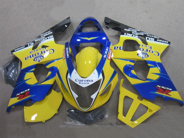 Compra Carenados Moto Suzuki GSXR 600 2004-2005 - Amarillo Azul Blanco Negro Corona Extra