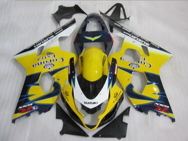 Compra Carenados Moto Suzuki GSXR 600 2004-2005 - Amarillo Blanco Azul Corona Extra