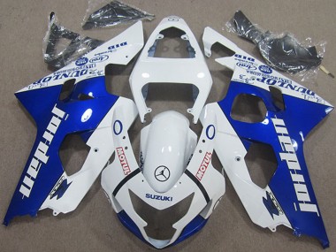 Compra Carenados Moto Suzuki GSXR 600 2004-2005 - Blanco Azul Jordan Motul