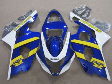 Compra Carenados Moto Suzuki GSXR 600 2004-2005 - Azul Blanco Amarillo