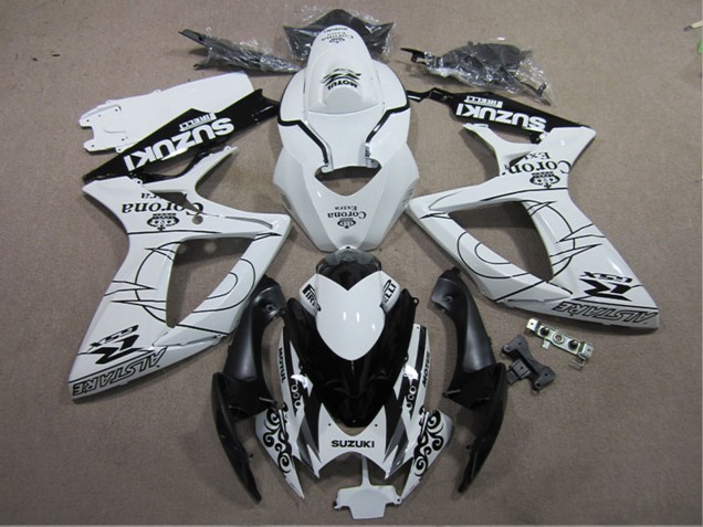 Compra Carenados Moto Suzuki GSXR 600 2006-2007 - Blanco Negro Corona Extra