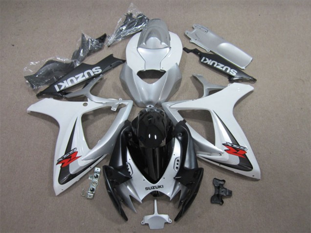 Compra Carenados Moto Suzuki GSXR 600 2006-2007 - Blanco Plata Negro Brillante Rojo
