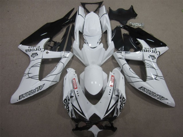 Compra Carenados Moto Suzuki GSXR 600 2008-2010 - Blanco Negro Corona Extra Motul