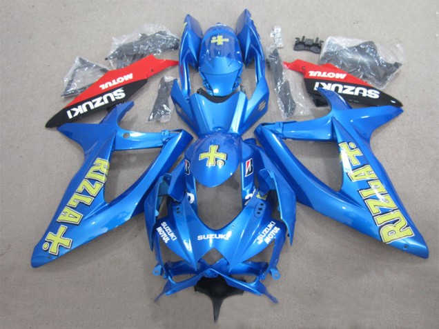 Compra Carenados Moto Suzuki GSXR 600 2008-2010 - Azul Amarillo Rojo Negro Rizla Motul