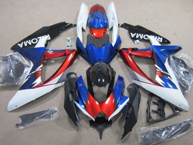 Compra Carenados Moto Suzuki GSXR 600 2008-2010 - Blanco Rojo Azul Negro Rizoma