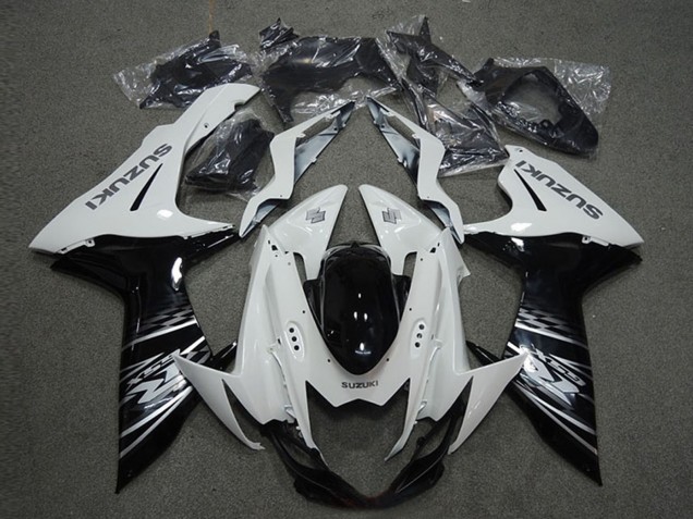 Compra Carenados Moto Suzuki GSXR 600 2011-2024 - Blanco Negro Brillante
