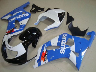 Compra Carenados Moto Suzuki GSXR 750 2001-2003 - Blanco Azul Negro Brillante