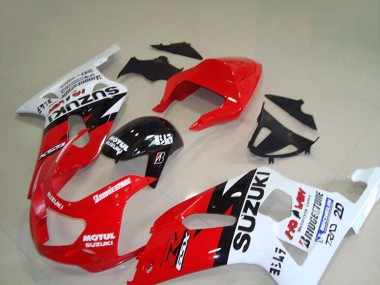 Compra Carenados Moto Suzuki GSXR 750 2001-2003 - Rojo Blanco Negro Brillante Motul