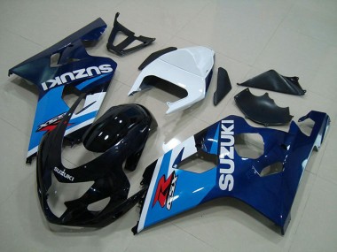 Compra Carenados Moto Suzuki GSXR 750 2004-2005 - Blanco Azul Negro Brillante