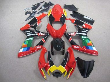 Compra Carenados Moto Suzuki GSXR 750 2006-2007 - Rojo Negro Amarillo Verde JOMO