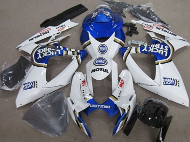 Compra Carenados Moto Suzuki GSXR 750 2006-2007 - Blanco Azul Michelin Motul Lucky Strike