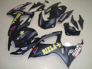 Compra Carenados Moto Suzuki GSXR 750 2006-2007 - Negro Mate Amarillo Rizla Motul