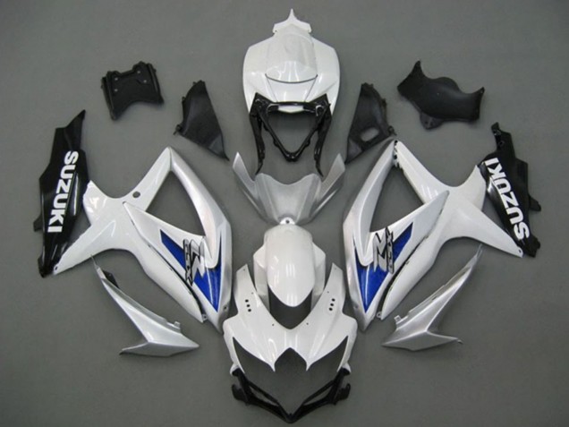 Compra Carenados Moto Suzuki GSXR 750 2008-2010 - Blanco Plata Azul Negro