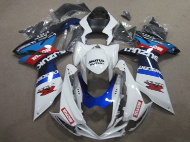 Compra Carenados Moto Suzuki GSXR 750 2011-2024 - Blanco Azul Motul