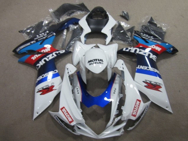 Compra Carenados Moto Suzuki GSXR 750 2011-2024 - Blanco Azul Motul
