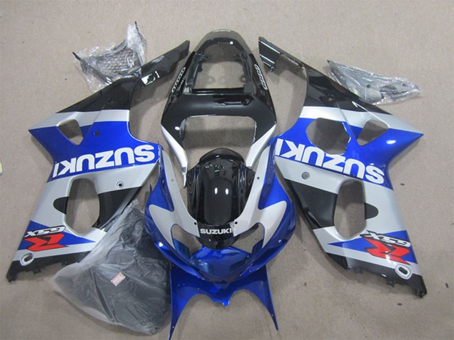 Compra Carenados Moto Suzuki GSXR 1000 2000-2002 - Azul Plata Negro Rojo Blanco Calcomanía