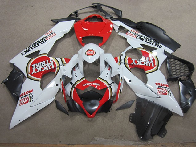 Compra Carenados Moto Suzuki GSXR 1000 2005-2006 - Blanco Rojo Lucky Strike Motul