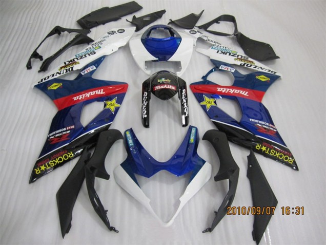 Compra Carenados Moto Suzuki GSXR 1000 2005-2006 - Azul Blanco Rojo Negro Rockstar